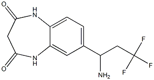7-(1-amino-3,3,3-trifluoropropyl)-2,3,4,5-tetrahydro-1H-1,5-benzodiazepine-2,4-dione Structure