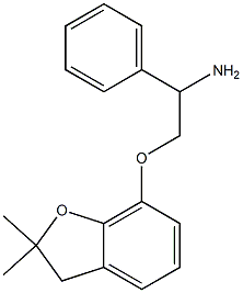 7-(2-amino-2-phenylethoxy)-2,2-dimethyl-2,3-dihydro-1-benzofuran 구조식 이미지