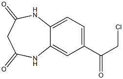 7-(2-chloroacetyl)-2,3,4,5-tetrahydro-1H-1,5-benzodiazepine-2,4-dione 구조식 이미지