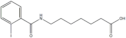 7-[(2-iodobenzoyl)amino]heptanoic acid 구조식 이미지