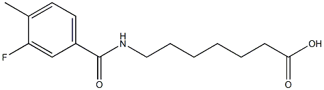 7-[(3-fluoro-4-methylbenzoyl)amino]heptanoic acid 구조식 이미지