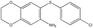 7-[(4-chlorophenyl)sulfanyl]-2,3-dihydro-1,4-benzodioxin-6-amine 구조식 이미지