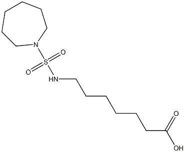 7-[(azepane-1-sulfonyl)amino]heptanoic acid 구조식 이미지