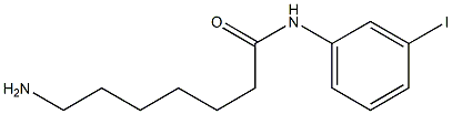 7-amino-N-(3-iodophenyl)heptanamide 구조식 이미지