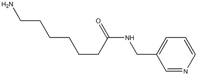7-amino-N-(pyridin-3-ylmethyl)heptanamide 구조식 이미지