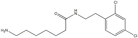 7-amino-N-[2-(2,4-dichlorophenyl)ethyl]heptanamide 구조식 이미지