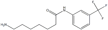 7-amino-N-[3-(trifluoromethyl)phenyl]heptanamide 구조식 이미지