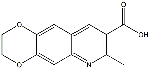 7-methyl-2,3-dihydro[1,4]dioxino[2,3-g]quinoline-8-carboxylic acid Structure