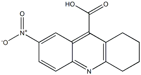 7-nitro-1,2,3,4-tetrahydroacridine-9-carboxylic acid Structure