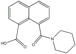 8-(piperidin-1-ylcarbonyl)-1-naphthoic acid Structure