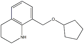 8-[(cyclopentyloxy)methyl]-1,2,3,4-tetrahydroquinoline Structure