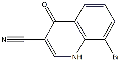 8-bromo-4-oxo-1,4-dihydroquinoline-3-carbonitrile Structure