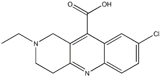 8-chloro-2-ethyl-1,2,3,4-tetrahydrobenzo[b]-1,6-naphthyridine-10-carboxylic acid 구조식 이미지