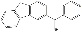 9H-fluoren-3-yl(pyridin-4-yl)methanamine 구조식 이미지
