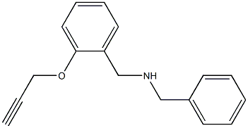 benzyl({[2-(prop-2-yn-1-yloxy)phenyl]methyl})amine Structure