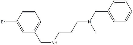 benzyl(3-{[(3-bromophenyl)methyl]amino}propyl)methylamine Structure