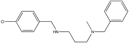 benzyl(3-{[(4-chlorophenyl)methyl]amino}propyl)methylamine 구조식 이미지