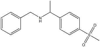 benzyl[1-(4-methanesulfonylphenyl)ethyl]amine Structure