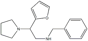 benzyl[2-(furan-2-yl)-2-(pyrrolidin-1-yl)ethyl]amine Structure