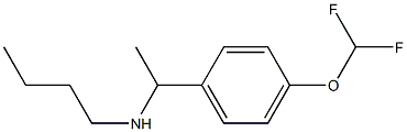 butyl({1-[4-(difluoromethoxy)phenyl]ethyl})amine Structure