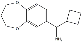 cyclobutyl(3,4-dihydro-2H-1,5-benzodioxepin-7-yl)methanamine Structure