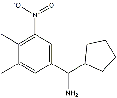 cyclopentyl(3,4-dimethyl-5-nitrophenyl)methanamine 구조식 이미지