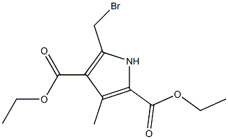 diethyl 5-(bromomethyl)-3-methyl-1H-pyrrole-2,4-dicarboxylate 구조식 이미지