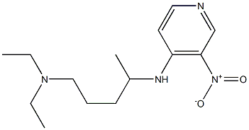 diethyl({4-[(3-nitropyridin-4-yl)amino]pentyl})amine Structure