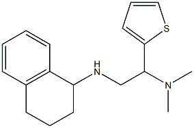 dimethyl[2-(1,2,3,4-tetrahydronaphthalen-1-ylamino)-1-(thiophen-2-yl)ethyl]amine Structure
