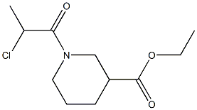 ethyl 1-(2-chloropropanoyl)piperidine-3-carboxylate 구조식 이미지