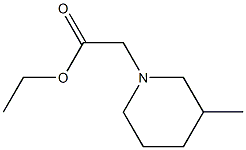 ethyl 2-(3-methylpiperidin-1-yl)acetate 구조식 이미지