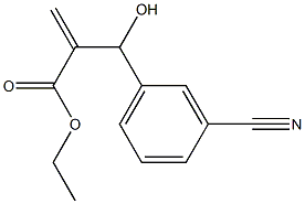 ethyl 2-[(3-cyanophenyl)(hydroxy)methyl]prop-2-enoate 구조식 이미지