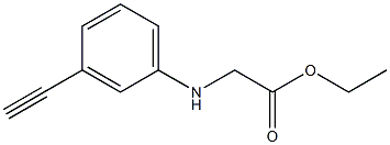 ethyl 2-[(3-ethynylphenyl)amino]acetate Structure