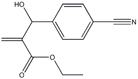 ethyl 2-[(4-cyanophenyl)(hydroxy)methyl]prop-2-enoate Structure