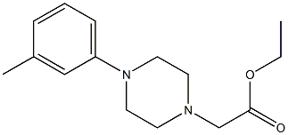 ethyl 2-[4-(3-methylphenyl)piperazin-1-yl]acetate Structure