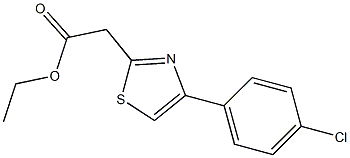 ethyl 2-[4-(4-chlorophenyl)-1,3-thiazol-2-yl]acetate Structure