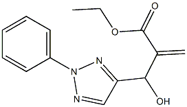 ethyl 2-[hydroxy(2-phenyl-2H-1,2,3-triazol-4-yl)methyl]prop-2-enoate 구조식 이미지