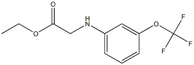 ethyl 2-{[3-(trifluoromethoxy)phenyl]amino}acetate Structure