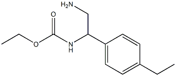 ethyl 2-amino-1-(4-ethylphenyl)ethylcarbamate 구조식 이미지