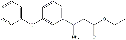 ethyl 3-amino-3-(3-phenoxyphenyl)propanoate 구조식 이미지