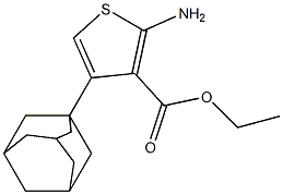 ethyl 4-(adamantan-1-yl)-2-aminothiophene-3-carboxylate 구조식 이미지