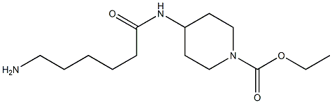 ethyl 4-[(6-aminohexanoyl)amino]piperidine-1-carboxylate Structure