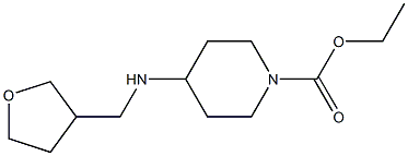 ethyl 4-[(oxolan-3-ylmethyl)amino]piperidine-1-carboxylate Structure