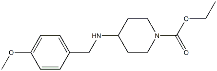 ethyl 4-{[(4-methoxyphenyl)methyl]amino}piperidine-1-carboxylate Structure