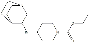 ethyl 4-{1-azabicyclo[2.2.2]octan-3-ylamino}piperidine-1-carboxylate 구조식 이미지