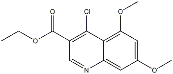 ethyl 4-chloro-5,7-dimethoxyquinoline-3-carboxylate 구조식 이미지