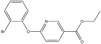 ethyl 6-(2-bromophenoxy)nicotinate 구조식 이미지