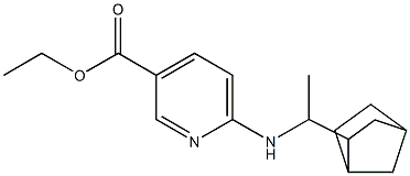 ethyl 6-[(1-{bicyclo[2.2.1]heptan-2-yl}ethyl)amino]pyridine-3-carboxylate Structure