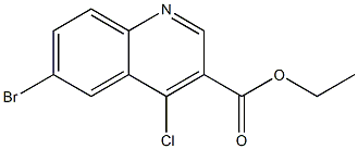 ethyl 6-bromo-4-chloroquinoline-3-carboxylate 구조식 이미지