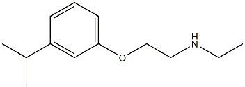 ethyl({2-[3-(propan-2-yl)phenoxy]ethyl})amine 구조식 이미지